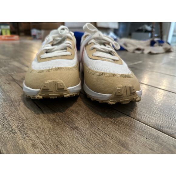 Nike Women's Sesame Atmosphere Waffle Debut Lace Up Running Shoes Size 10.5 - Picture 9 of 10